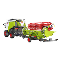 CaDA 咔搭 工程系列 C61508 CLAAS Dominator 370 联合收割机 1:17 遥控积木车模