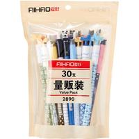 AIHAO 爱好 30支中性笔0.5mm 斗罗大陆 柯南