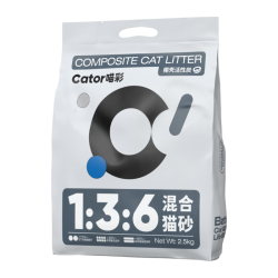 喵彩 活性炭混合猫砂天然除臭猫咪膨润土豆腐低粉尘结团 2.5kg*4包多包囤货装