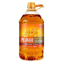 香满园 物理压榨花生油4L