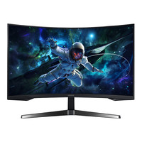PLUS会员：三星 SAMSUNG 32英寸 玄龙骑士G5 电竞显示器1MS响应 高端游戏显示屏 1000R曲面HDR 2K/165HZ/S32CG550EC