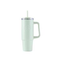 星巴克（Starbucks）春日花系列绿色款不锈钢吸管杯900ml 春日花吸管保温杯 900ml
