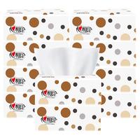 心相印抽纸繁花纸巾3层餐巾纸家用纸抽家用面巾纸卫生纸巾商超同款 3层 80抽*8包 无香型