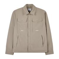 CABBEEN卡宾 男装字母刺绣羽绒服2022秋冬潮流休闲保暖外套街头工装B+1.7 果灰色38 52/180/XL