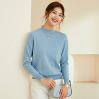 【100%/基础羊毛衫女秋冬新款打底毛衣内搭针织衫