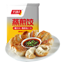 千味央厨 菌菇三鲜蒸煎饺 1kg