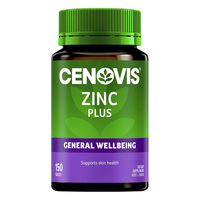 CENOVIS 萃益维 补锌片含维b6提升精力男士备孕含锰增强代谢 150粒 澳洲进口
