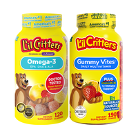 L'il Critters 小熊糖儿童营养软糖 复合维生素+鱼油藻油120粒