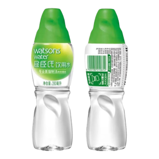 屈臣氏 饮用水 105℃高温蒸馏制法 会议用水  蒸馏水280ml*12
