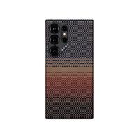 PITAKA 适用三星s24/23ultra手机壳磁吸日落月升凯夫拉GalaxyS24防摔S24+保护套MagSafe碳纤维超薄高级感