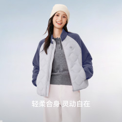 雪中飞 轻薄拼接 女士羽绒服