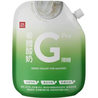 乐纯【全程冷链】希腊酸奶干噎酸奶非冷萃低温限糖原味10.0g蛋白500g