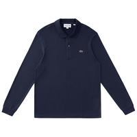 Lacoste/拉科斯特男士长袖POLO衫宽松商务休闲上衣春秋季