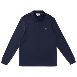 LACOSTE 男士长袖POLO衫宽松商务休闲上衣春秋季