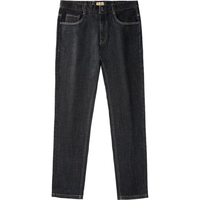 与狼共舞【弹力0束缚】夏季复古百搭通勤男士休闲牛仔长裤 002黑灰 32 