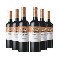 蒙特斯限量精选佳美娜红葡萄酒750ml*6瓶智利原瓶红酒整箱