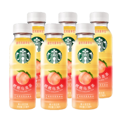 星巴克 桃桃乌龙茶果汁茶饮料 330ml*6瓶
