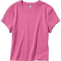 UNIQLO 优衣库 女装圆领短T恤短袖辣妹T高腰修身打底 465760 黑色 XS