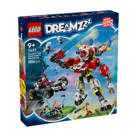 LEGO 乐高 梦境城猎人系列 71497 库珀的猛虎机甲与零零的高速改装赛车