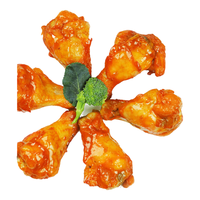 牧鲜荟 奥尔良风味鸡翅根1kg 烤翅炸翅空气炸锅食材冷冻半成品 烧烤鸡翅