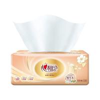 心相印金装经典系列单包100抽3层塑装纸面巾