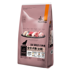 比瑞吉 无谷系列 六种肉全犬全阶段狗粮 8kg