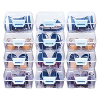 Citylong 禧天龙 7098 翻盖式鞋盒 37*22.5*14cm 8个装 白盒天蓝