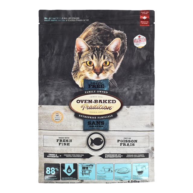 欧恩焙 oven-baked 无谷鱼肉味猫粮 4.54kg