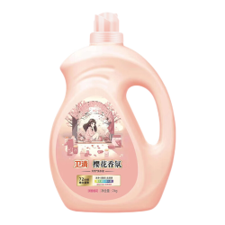 卫清 洗衣液樱花香氛4斤/瓶  柔顺护衣 浓缩持久留香护色香水手洗机洗