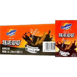 阿华田 特浓可可麦芽乳饮品奶茶饮料 250mL*6盒*3组