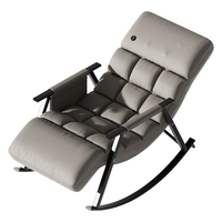 奥克斯(AUX)按摩椅全身家用小型2024十大品牌小巧折叠智能沙发椅休闲摇摇躺椅父母实用送爸爸长辈 典雅灰