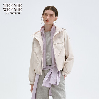  TEENIE WEENIE 双栖彩壳 女士工装风外套两件套  乳白色 S