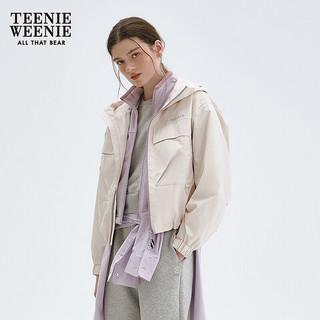  TEENIE WEENIE 双栖彩壳 女士工装风外套两件套  乳白色 S