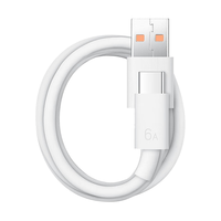  HUAWEI/华为 6A超级闪充 Type-c数据线  Type-C USB-A TPE 66W 6A