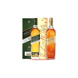 尊尼获加 绿牌750ml+金牌750ml 40%vol 调和型威士忌