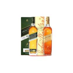 尊尼获加 绿牌750ml+金牌750ml 40%vol 调和型威士忌