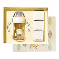  foogo 学饮戒奶嘴 婴儿奶瓶礼盒  9个月，10-12个月，10个月，5个月，6个月，8个月，4个月，11个月，7个月，2个月，0-3个月，新生，1个月，3个月，0-3岁 330ml巧虎奶瓶礼盒 330ml