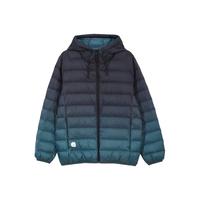杰克·琼斯(JACK&JONES)冬季男士衣服舒适百搭拉链门襟衣身渐变设计羽绒服外套男装 E46深松石绿 170/92A/S