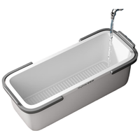 Joybos 佳帮手 涮洗拖把桶家用长方形拖地拖布塑料长方形手提加厚耐用水桶*48cm