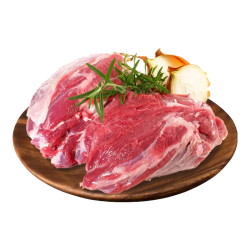 东来顺 内蒙古羔羊原切去骨羊后腿肉净重2斤 清真食品炖煮烧烤食材