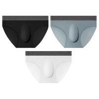 Miiow 猫人 冰丝内裤男性感三角短裤3条夏季薄款底裤