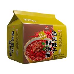 统一 巧面馆 油泼辣子酸汤面方便面泡面面皮
