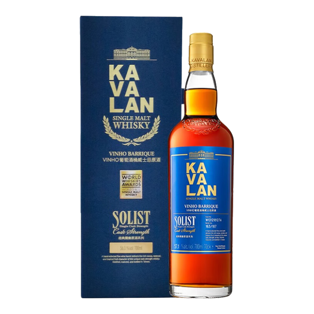 今日必买：KAVALAN 噶玛兰 经典独奏 VINHO 台湾 威士忌 56.3%vol 700ml