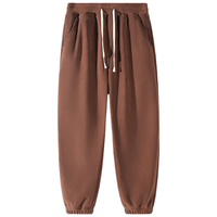 班尼路（Baleno）美式休闲裤子男冬季重磅宽松摇粒绒束脚裤男士加绒加厚长裤潮