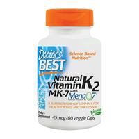 88VIP：Doctor's BEST 天然维生素K2软胶囊 60粒