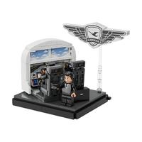 PANTASY 拼奇 筑梦蓝天 厦门航空文创系列 11025 飞机维修小场景