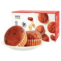 来伊份面包早餐早餐小包装办公室下午茶休闲零食口粮干粮零食 桂圆红枣蛋糕520g