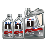 Mobil 美孚 保养年卡 银美孚小保养双次卡 美孚1号机油机滤工时 0W-20 SP6L