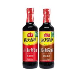 海天 生抽500ml+老抽500ml