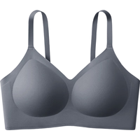 有棵树文胸内衣女无钢圈软支撑小胸聚拢立体有型无痕收副乳胸罩蜜茶肤M